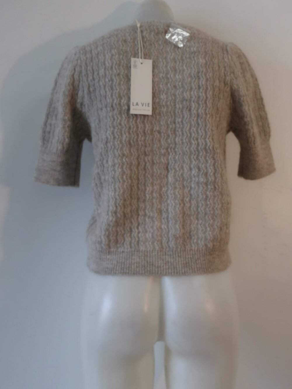 NWT Womens La Vie x Rebecca Taylor Beige (Item-8) Wool Alpaca Blend Cardigan XS - Picture 6 of 8
